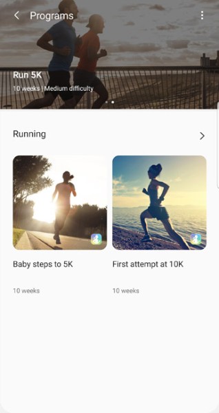 samsung health apk customized fitness programs