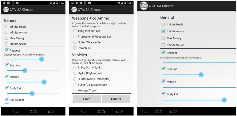 List of GTA San Andreas Cheats for Android (Complete Guide)