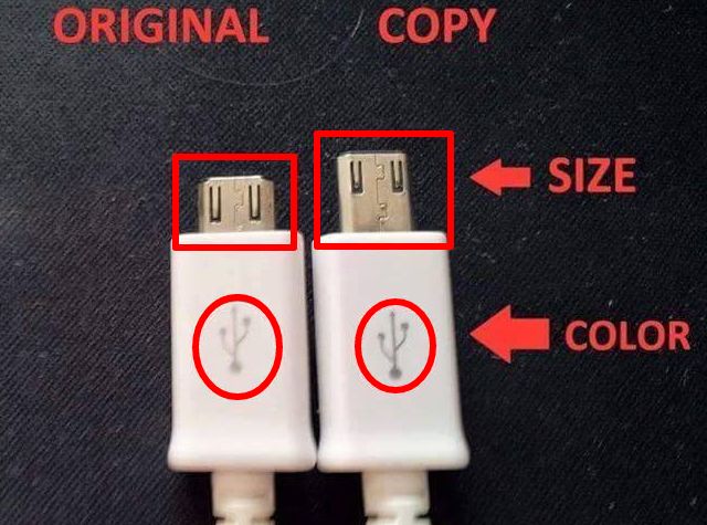 10 Differences Between Fake/Genuine Charger & USB Cable