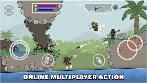 mini militia war.io multiplayer action game