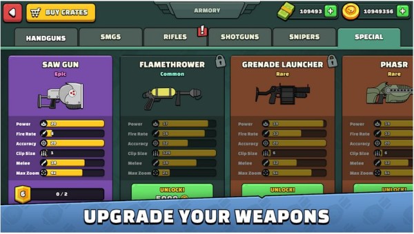 mini militia war.io mod upgrade your weapons