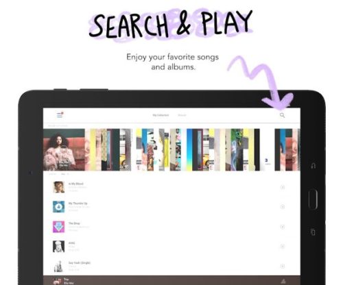 search and play your favorite albums and music