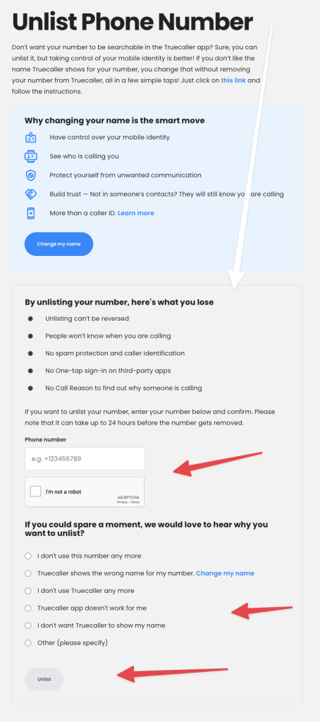 Unlist Your Number Permanently From TrueCaller (Guide)