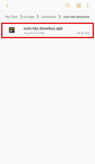 showbox apk installation android